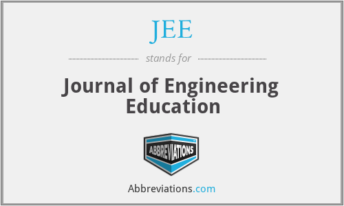 JEE - Journal of Engineering Education