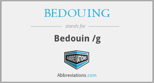 BEDOUING - Bedouin /g