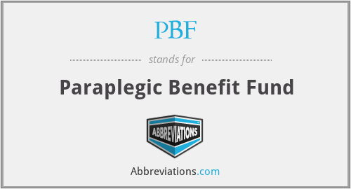 PBF - Paraplegic Benefit Fund