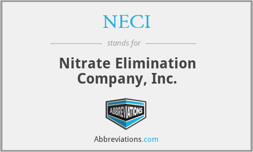 NECI - Nitrate Elimination Company, Inc.