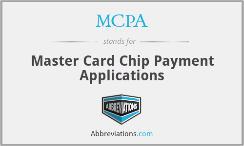 MCPA - Master Card Chip Payment Applications