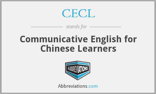 CECL - Communicative English for Chinese Learners