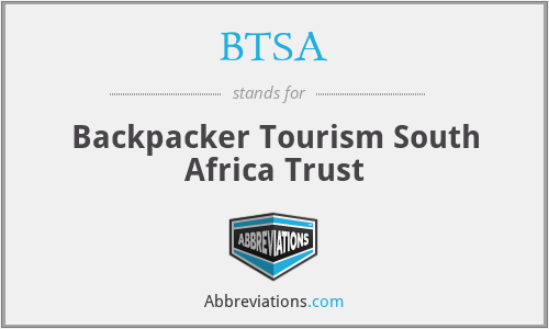 BTSA - Backpacker Tourism South Africa Trust