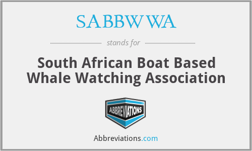 SABBWWA - South African Boat Based Whale Watching Association