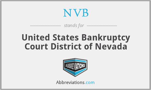 NVB - United States Bankruptcy Court District of Nevada