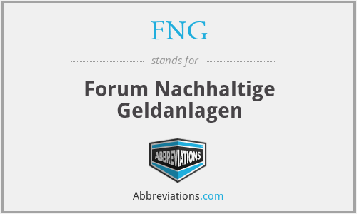 FNG - Forum Nachhaltige Geldanlagen