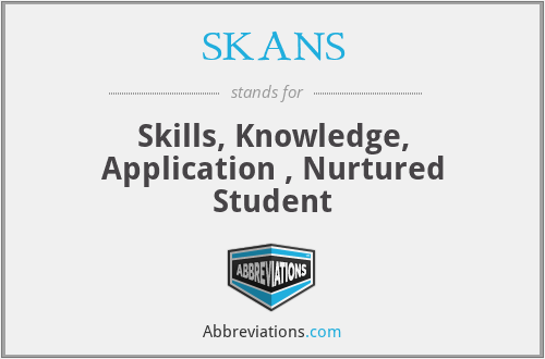 SKANS - Skills, Knowledge, Application , Nurtured Student