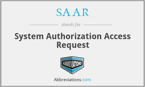 SAAR - System Authorization Access Request
