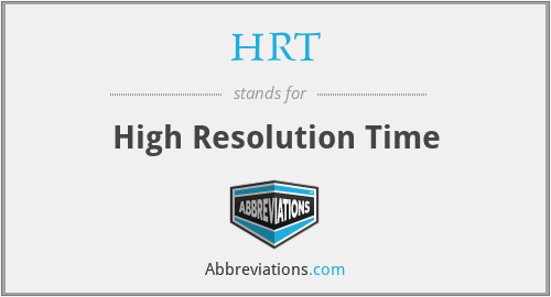 HRT - High Resolution Time