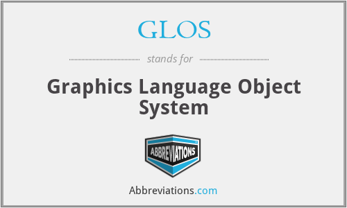 GLOS - Graphics Language Object System