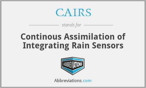 CAIRS - Continous Assimilation of Integrating Rain Sensors