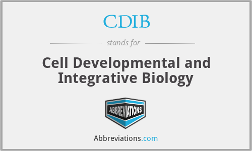 CDIB - Cell Developmental and Integrative Biology