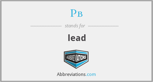 Pb - lead