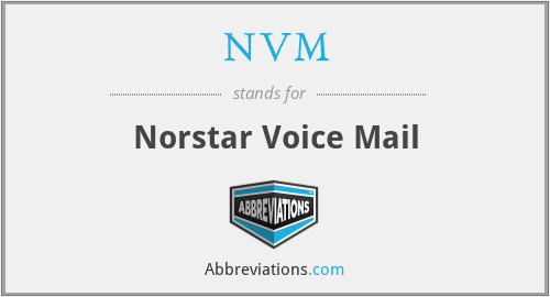 NVM - Norstar Voice Mail