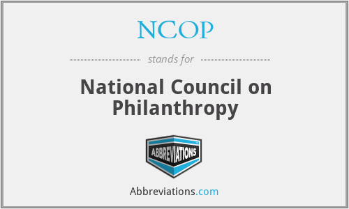 NCOP - National Council on Philanthropy