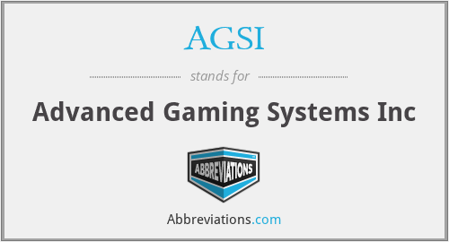 AGSI - Advanced Gaming Systems Inc