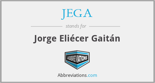 JEGA - Jorge Eliécer Gaitán