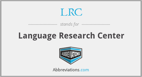 LRC - Language Research Center