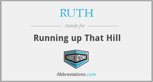 RUTH - Running up That Hill