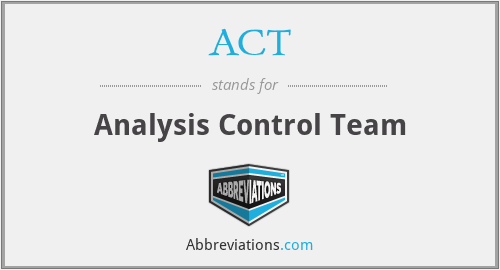 ACT - Analysis Control Team