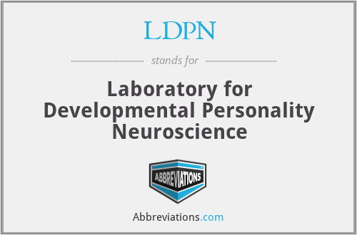 LDPN - Laboratory for Developmental Personality Neuroscience