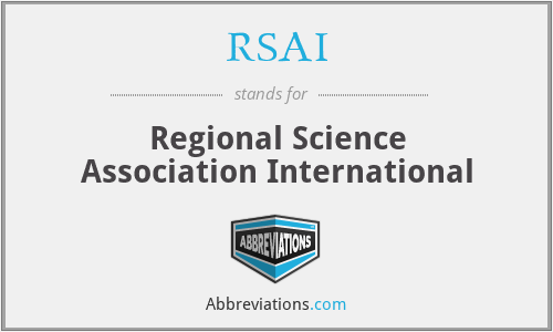 RSAI - Regional Science Association International