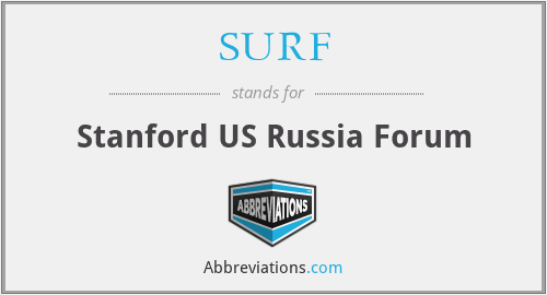 SURF - Stanford US Russia Forum