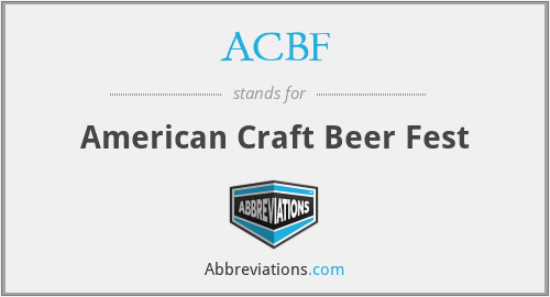 ACBF - American Craft Beer Fest