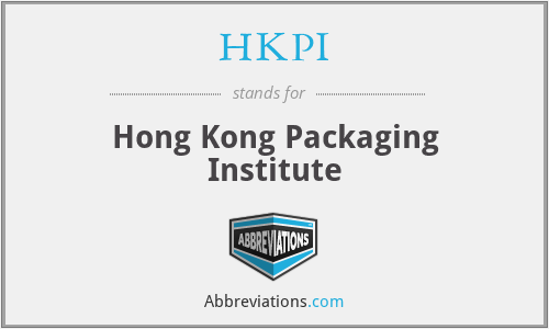 HKPI - Hong Kong Packaging Institute