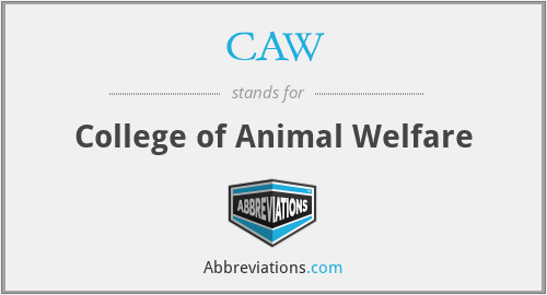 CAW - College of Animal Welfare