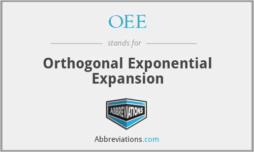 OEE - Orthogonal Exponential Expansion