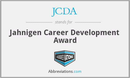 JCDA - Jahnigen Career Development Award