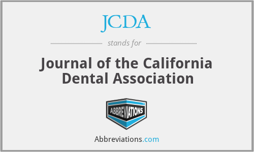 JCDA - Journal of the California Dental Association