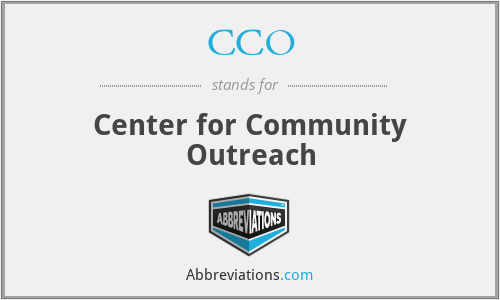 CCO - Center for Community Outreach