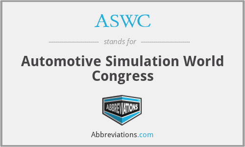 ASWC - Automotive Simulation World Congress