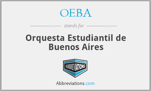 OEBA - Orquesta Estudiantil de Buenos Aires