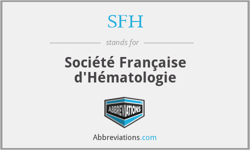 SFH - Société Française d'Hématologie