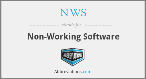NWS - Non-Working Software