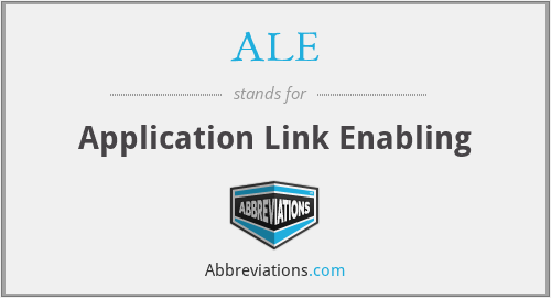 ALE - Application Link Enabling