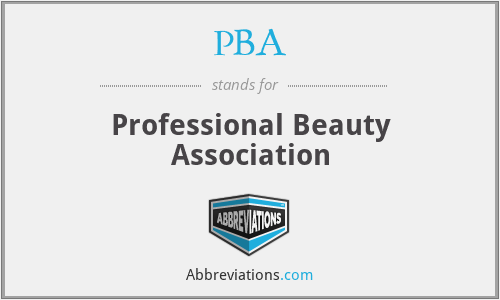 PBA - Professional Beauty Association