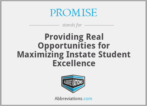 PROMISE - Providing Real Opportunities for Maximizing Instate Student Excellence