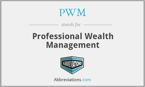 PWM - Professional Wealth Management
