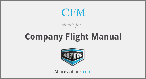 CFM - Company Flight Manual