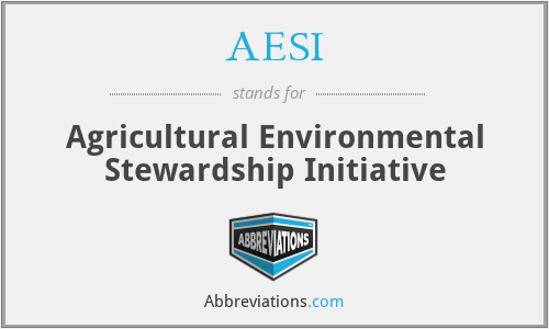 AESI - Agricultural Environmental Stewardship Initiative