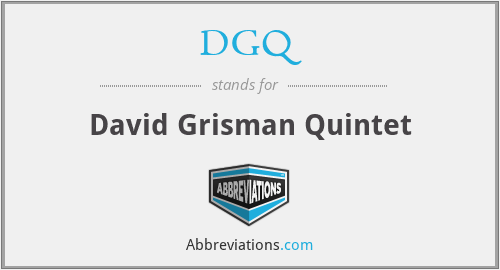 DGQ - David Grisman Quintet