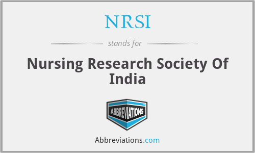 NRSI - Nursing Research Society Of India