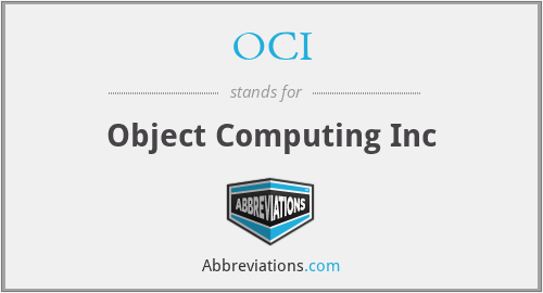 OCI - Object Computing Inc