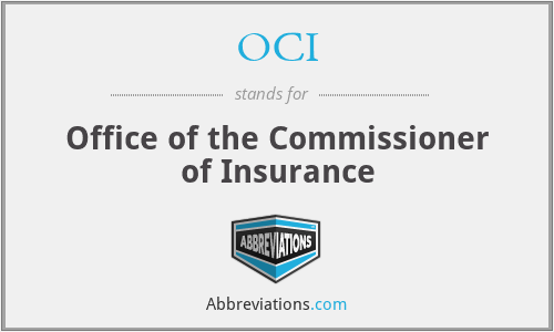 OCI - Office of the Commissioner of Insurance