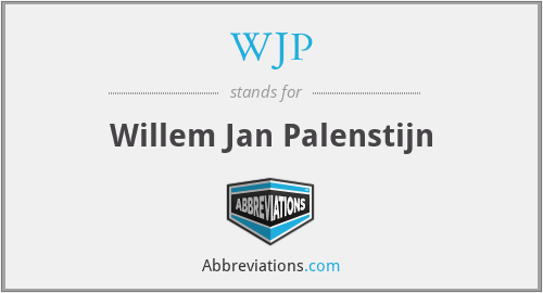 WJP - Willem Jan Palenstijn