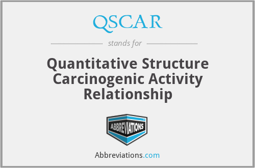 QSCAR - Quantitative Structure Carcinogenic Activity Relationship